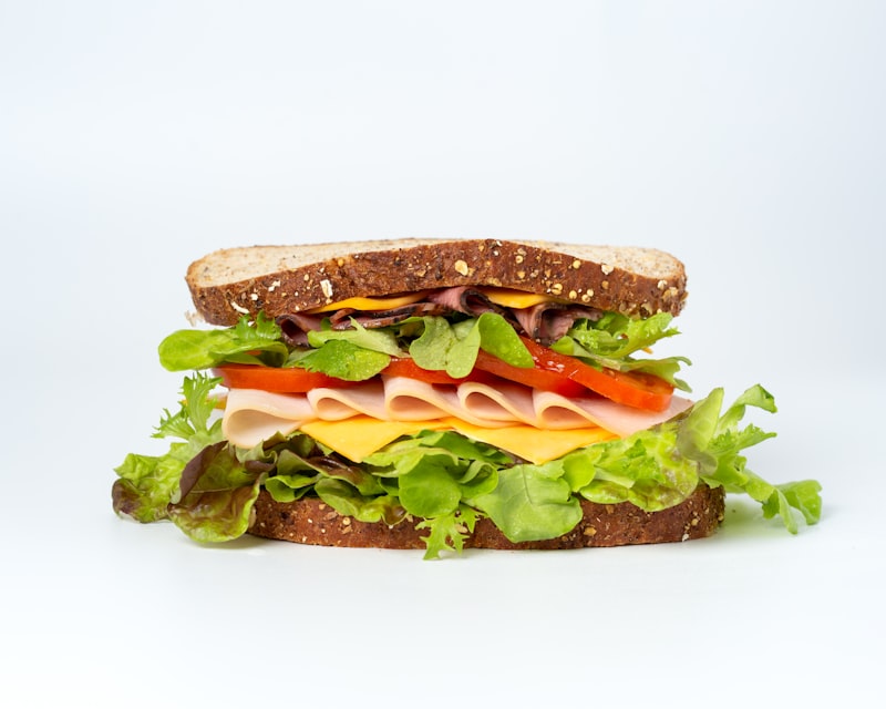 Sandwich on fresh bread